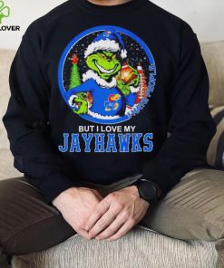 Grinch I hate people but I love my Kansas Jayhawks hoodie, sweater, longsleeve, shirt v-neck, t-shirt