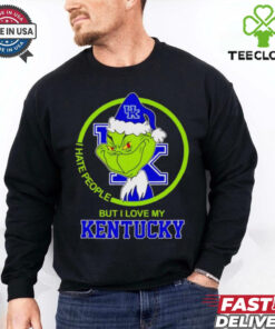 Grinch I hate people but I love my Kentucky Wildcats shirt