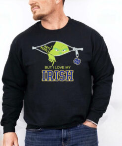 Grinch I hate people but I love my Notre Dame Fighting Irish hoodie, sweater, longsleeve, shirt v-neck, t-shirt