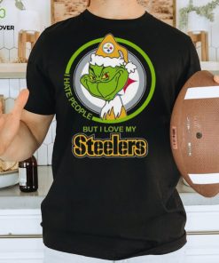 Grinch I hate people but I love my Steelers shirt