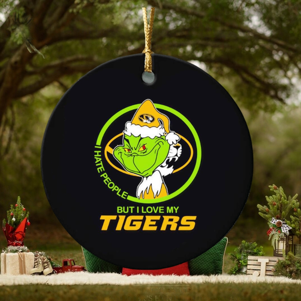 Grinch I hate people but I love my Tigers Christmas ornament Grinch I hate people but I love my Tigers Christmas ornament