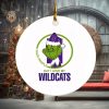 Grinch I hate people but I love my Wildcats Christmas ornament