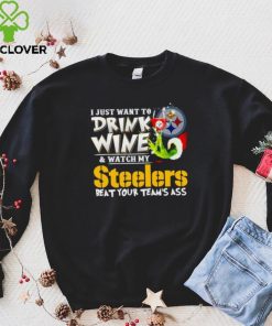 Grinch I just want to drink wine and watch my Steelers beat your team’s ass hoodie, sweater, longsleeve, shirt v-neck, t-shirt