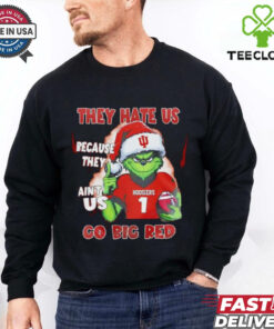 Grinch Indiana Hoosiers they hate us because they’re ain’t us go Big Red shirt