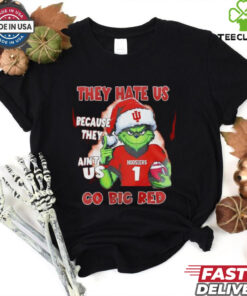 Grinch Indiana Hoosiers they hate us because they’re ain’t us go Big Red shirt