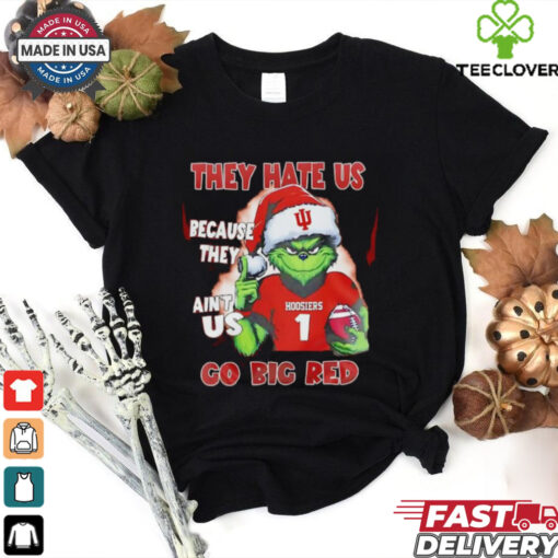 Grinch Indiana Hoosiers they hate us because they’re ain’t us go Big Red shirt