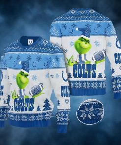 Grinch Indianapolis Colts All Over Print 3D Ugly Christmas Sweater