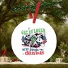 Grinch Jack Skellington and Snowman get in loser we’re saving Christmas ornament