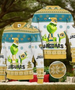 Grinch Jacksonville Jaguars 3D Ugly Christmas Sweater