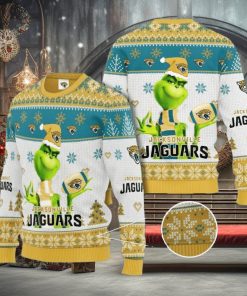 Grinch Jacksonville Jaguars 3D Ugly Christmas Sweater