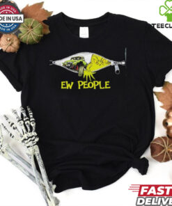 Grinch Jeep Ew People Zipper shirt
