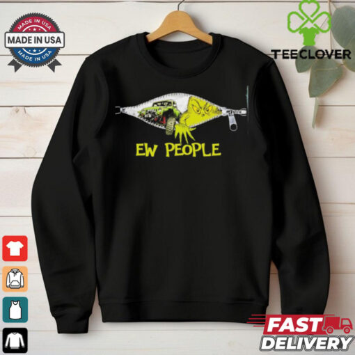 Grinch Jeep Ew People Zipper shirt