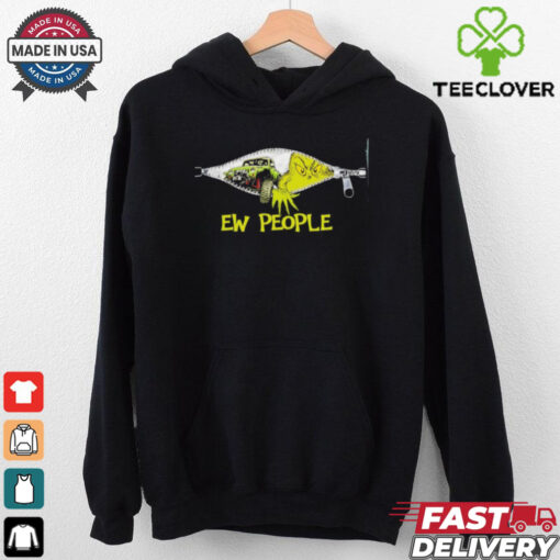 Grinch Jeep Ew People Zipper shirt