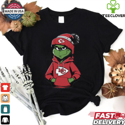Grinch Kansas City Chiefs Hoodie   Funny NFL Christmas T Shirt for Chiefs Fan M0422 T Shirt