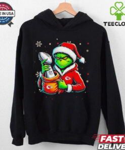 Grinch Kansas City Chiefs holding NFL cup 2024 shirt