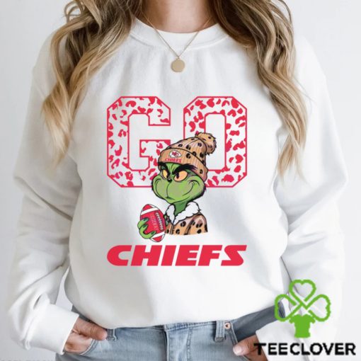 Grinch Leopard Go Chiefs Football Shirt