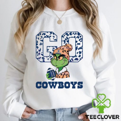 Grinch Leopard Go Cowboys Football Shirt