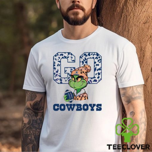 Grinch Leopard Go Cowboys Football Shirt