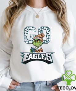 Grinch Leopard Go Eagles Football Shirt