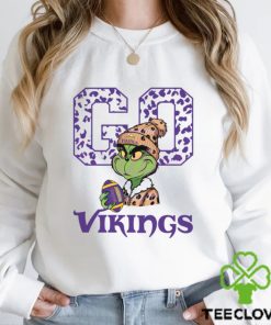 Grinch Leopard Go Vikings Football Shirt