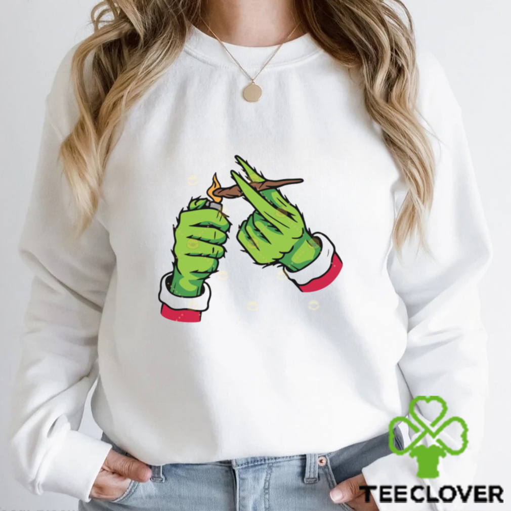 Grinch Lighting Cannabis Shirt Grinch Lighting Cannabis Shirt