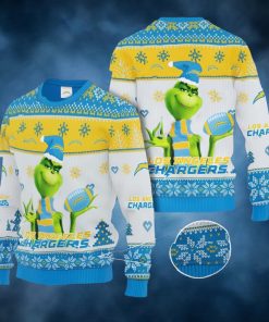 Grinch Los Angeles Chargers All Over Print Christmas Ugly Sweater Gift For Fans