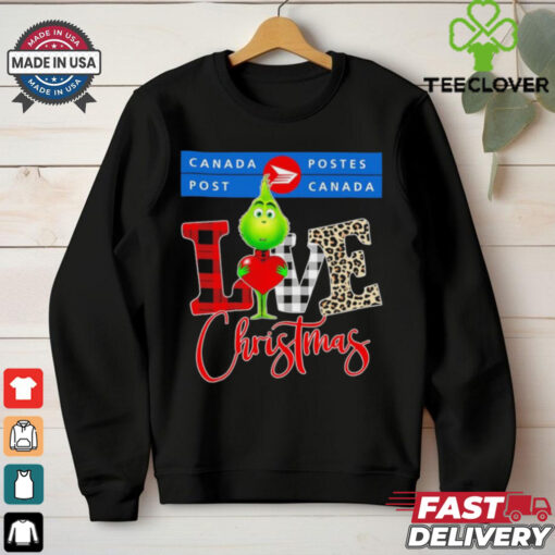 Grinch Love Canada Post Christmas Shirt