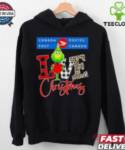 Grinch Love Canada Post Christmas Shirt