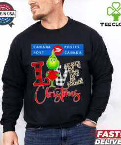 Grinch Love Canada Post Christmas Shirt
