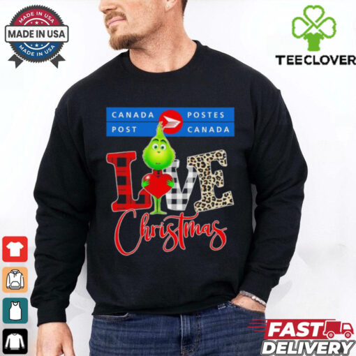 Grinch Love Canada Post Christmas Shirt