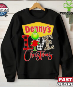 Grinch Love Denny’s Christmas Shirt