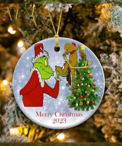 Grinch Love Dog Christmas Ornament Whoville Xmas Tree Decoration