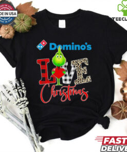 Grinch Love Domino’s Christmas Shirt