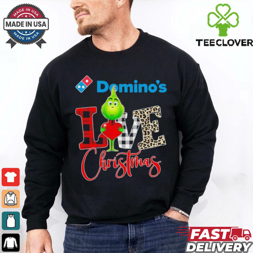Grinch Love Domino’s Christmas Shirt Grinch Love Domino’s Christmas Shirt