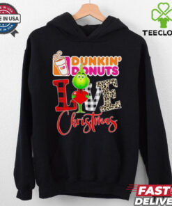 Grinch Love Dunkin’ Donuts Christmas Shirt 2 Grinch Love Dunkin’ Donuts Christmas Shirt