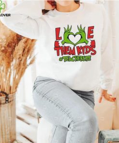 Grinch Love Hand Them Kids Teacherlife Shirt