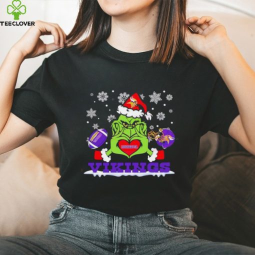 Grinch Love Minnesota Vikings Football Helmet Shirt