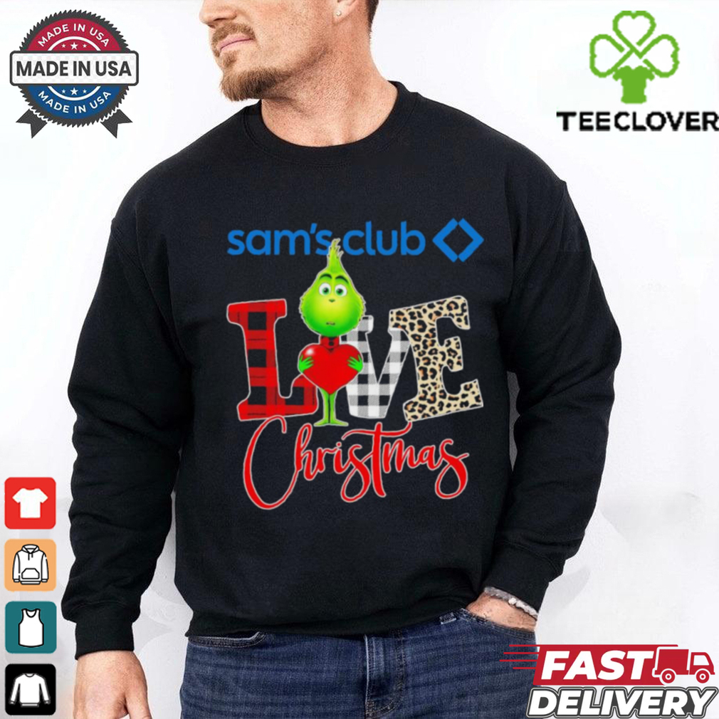 Grinch Love Sam’s Club Christmas Shirt Grinch Love Sam’s Club Christmas Shirt
