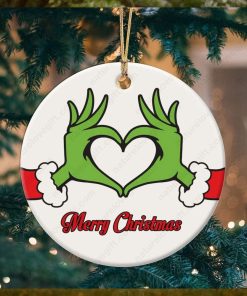 Grinch Love Xmas Merry Christmas Grinch Ornament Tree Decoration