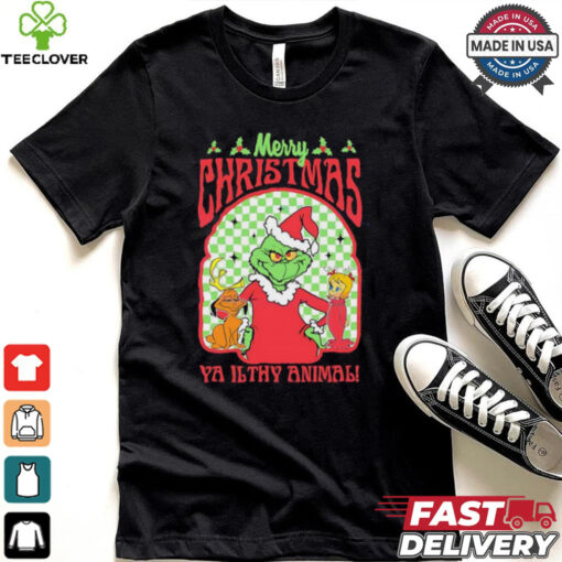Grinch Merry Chrsitmas Ya Ilthy Animal Grinchmas shirt