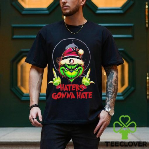 Grinch Middle Finger Haters Gonna Hate Florida State Seminoles T Shirt