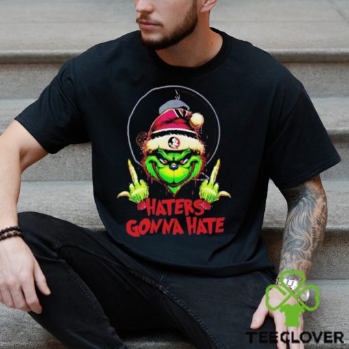 Grinch Middle Finger Haters Gonna Hate Florida State Seminoles T Shirt