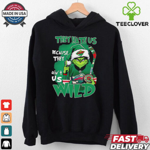 Grinch Minnesota Wild Christmas they hate us because they aint us shirt