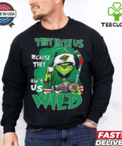 Grinch Minnesota Wild Christmas they hate us because they aint us shirt