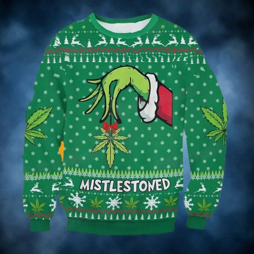 Grinch Mistlestoned Ugly Christmas Sweater Funny Gift