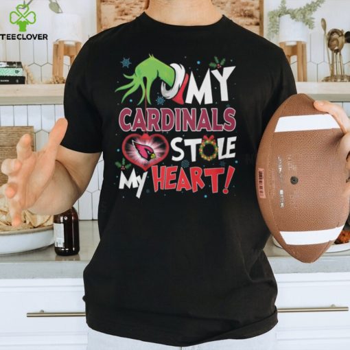 Grinch My Arizona Cardinals Stole My Heart Football T Shirt