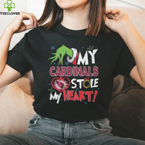 Grinch My Arizona Cardinals Stole My Heart Football T Shirt