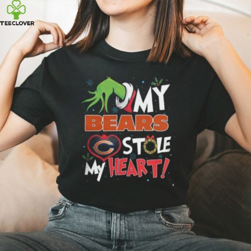 Grinch My Chicago Bears Stole My Heart Football T Shirt