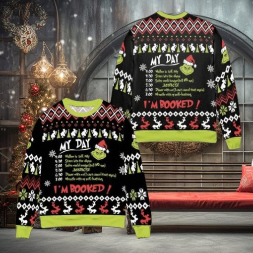 Grinch My Day I’m Booked Christmas Sweater
