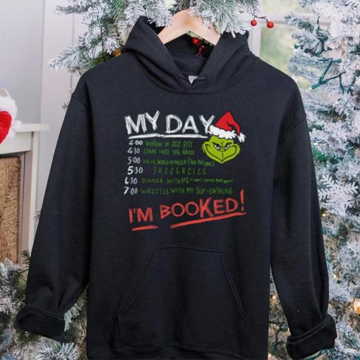 Grinch My Day Im Booked Printed Shirt